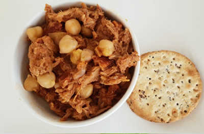 Tuna with Chickpeas and Vita Wheat Biscuits